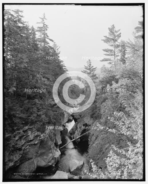 In Cavendish gorge, Vt., between 1900 and 1906. Creator: Unknown.