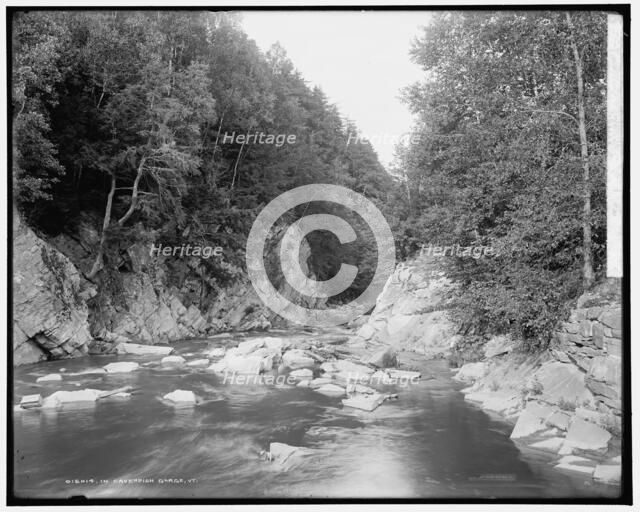 In Cavendish gorge, Vt., between 1900 and 1906. Creator: Unknown.