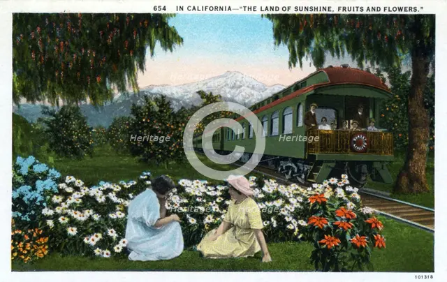 'In California, The Land of Sunshine, Fruits and Flowers', 1924. Artist: Unknown
