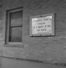 In Calipatria, California, where thousands of refugees congregate, 1937. Creator: Dorothea Lange