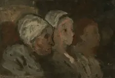 In Church, 1855/1857. Creator: Honore Daumier