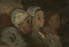 In Church, 1855/1857. Creator: Honore Daumier