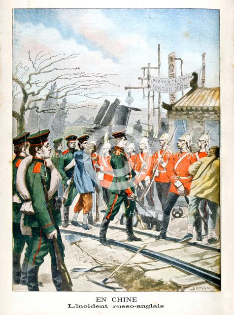 In China, Incident between Russians and English, 1901. Artist: Unknown
