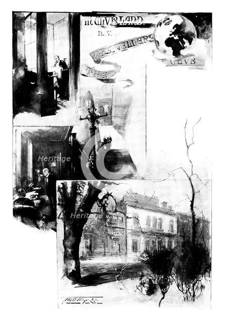 In Clubland - No. V: the Travellers' Club, 1898. Creator: Unknown.