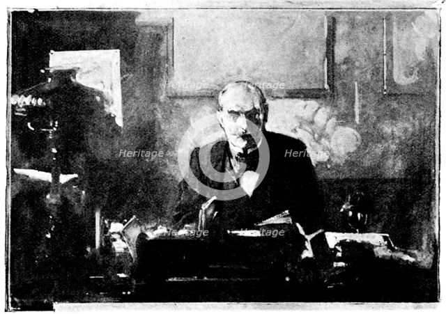 In Clubland - No. V: the Travellers' Club - the Secretary's sanctum, 1898. Creator: Unknown.