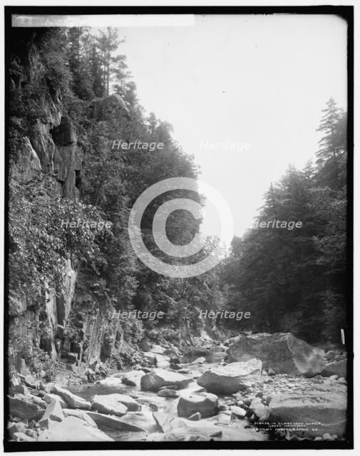 In Clarendon Gorge, Green Mountains, between 1900 and 1906. Creator: Unknown.