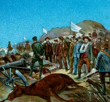In Cronje's Laager after Surrender 1900