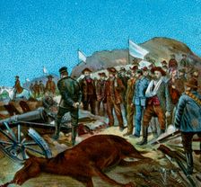In Cronje's Laager after Surrender 1900
