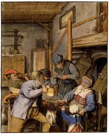 In a Tavern 1677. Artist: Adriaen van Ostade
