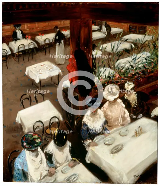 'In a Café', 1905.  Artist: Alfred Henry Maurer