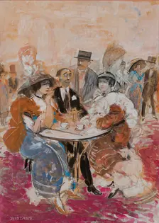 In a café, 1912