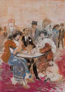 In a café, 1912