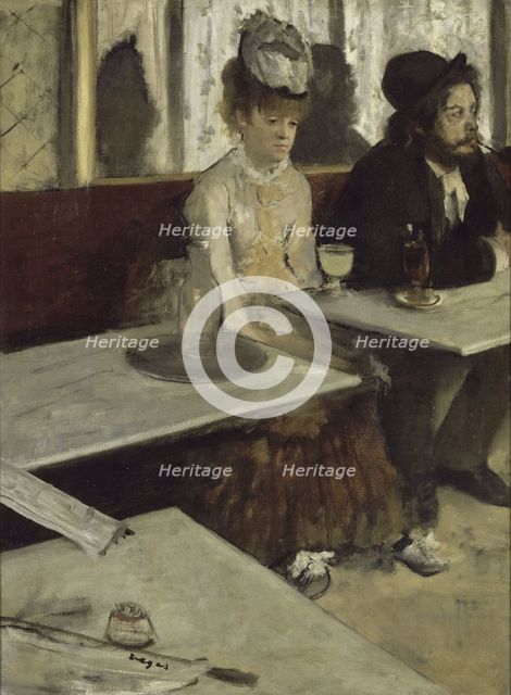 In a Café (Absinthe), 1873. Artist: Degas, Edgar (1834-1917)
