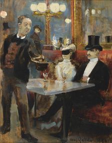 In a Café in Paris, 1886. Creator: Gallen-Kallela, Akseli (1865-1931)