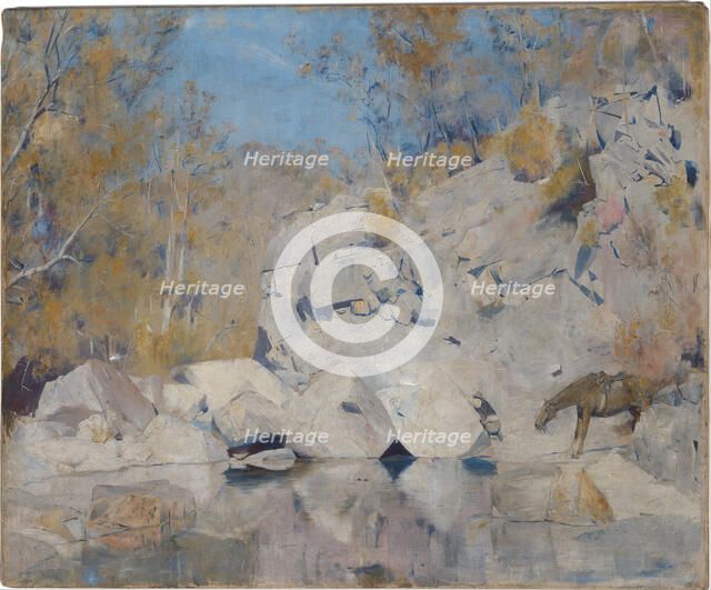 In a corner on the Macintyre, 1895. Artist: Roberts, Tom (1856-1931)