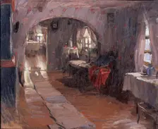 In a country house, 1914. Artist: Arkhipov, Abram Yefimovich (1862-1930)