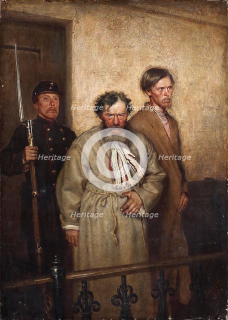 In a Courtroom, 1877. Artist: Novoskoltsev, Alexander Nikanorovich (1853-1919)