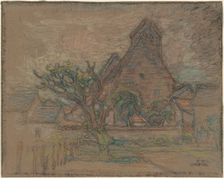 In a French Village, 1920-1923. Creator: Walter Griffin