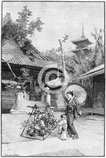 'In a Garden of Tokyo'.Artist: Rousseau