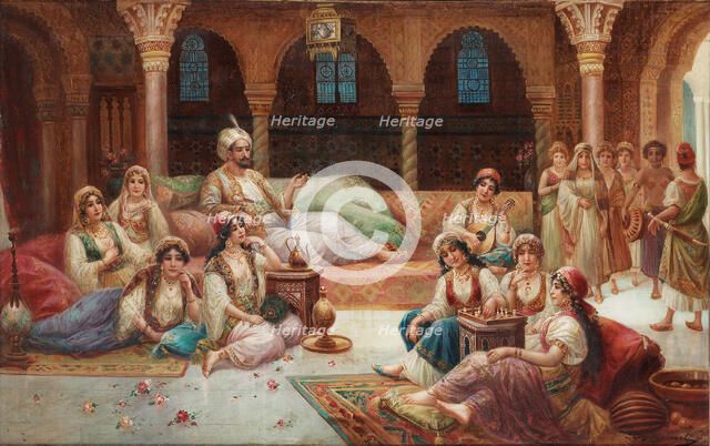 in a Harem. Artist: Delincourt, J. G. (active Mid of 19th cen.)
