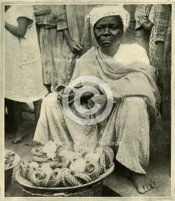 'In a Native Fish-Market', c1948. Creator: Unknown.