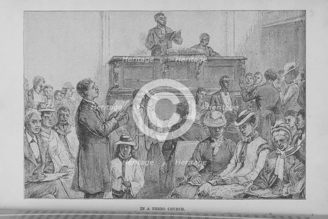 In a Negro Church, 1882. Creator: Unknown.