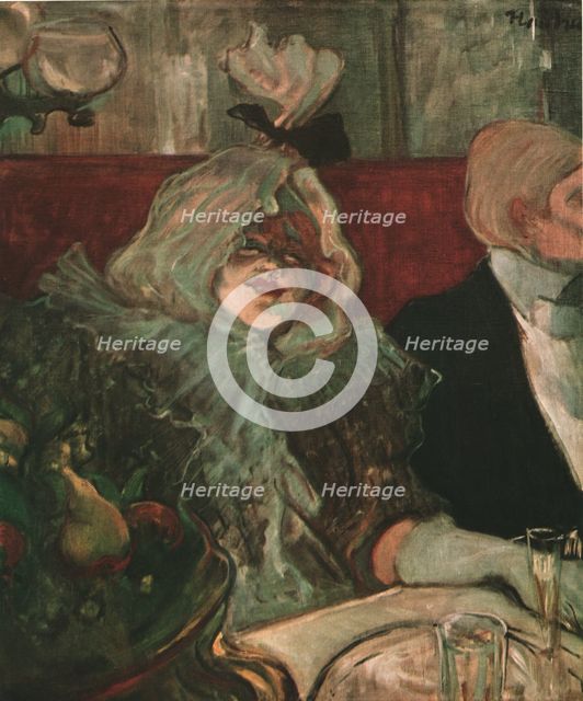 'In a Private Dining Room (At the Rat Mort)', c1899, (1952).  Creator: Henri de Toulouse-Lautrec.