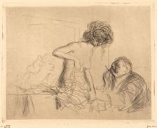 In a Private Room (first plate), 1909. Creator: Jean Louis Forain