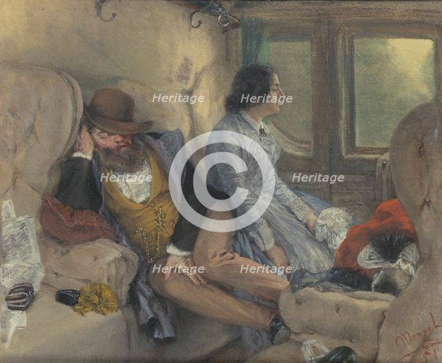In A Railway Carriage (After A Night's Journey).