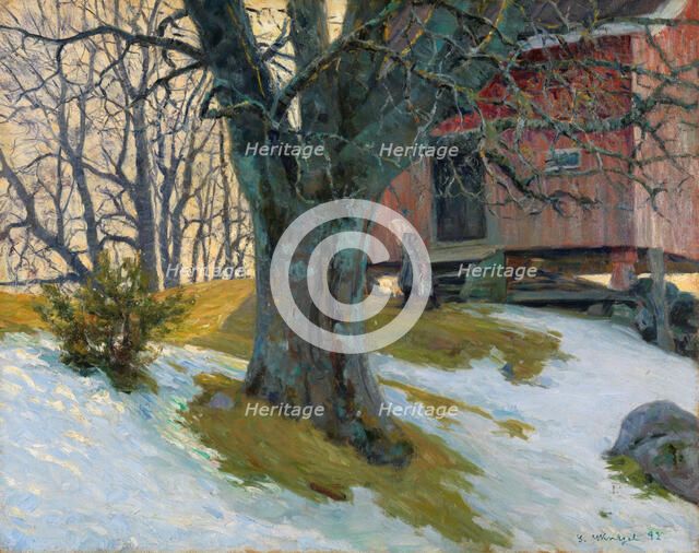 In April, 1892. Creator: Gustav Wentzel.