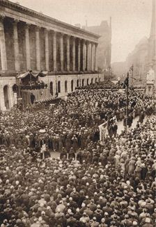 In Birmingham: King Edward VIII. proclaimed in the second largest city in England 1936