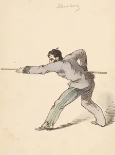 In game I., 1850-1860. Creator: Friedrich Carl von Scheidlin