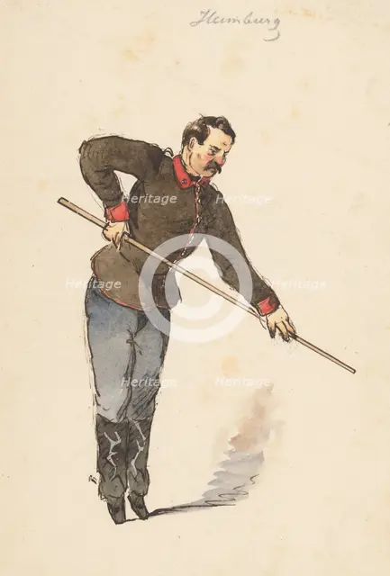 In game II., 1850-1860. Creator: Friedrich Carl von Scheidlin.