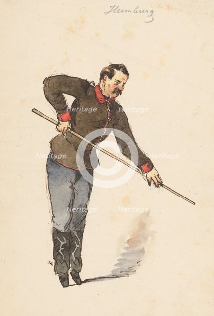 In game II., 1850-1860. Creator: Friedrich Carl von Scheidlin.