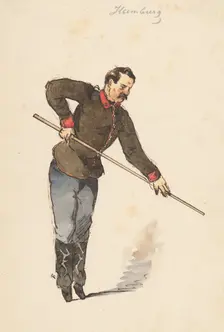 In game II., 1850-1860. Creator: Friedrich Carl von Scheidlin