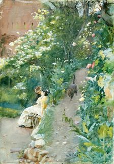 In garden of Alhambra