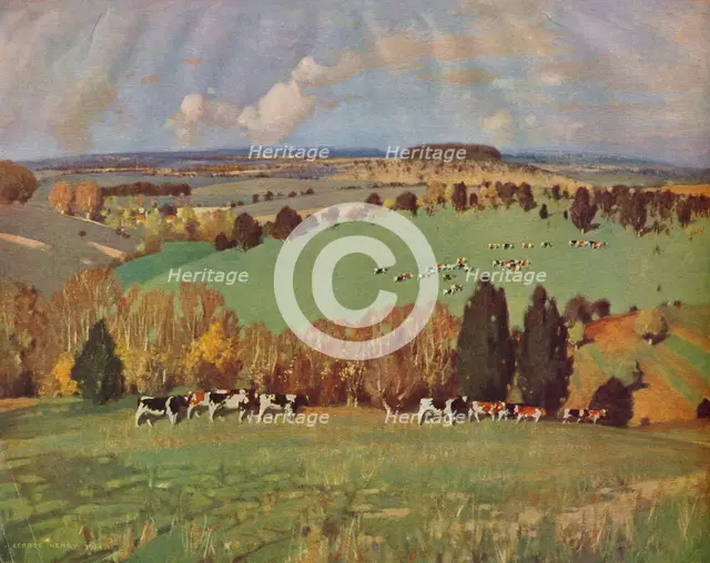 'In Green Pastures', 1935. Creator: George Henry.