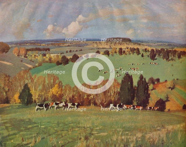 'In Green Pastures', 1935. Creator: George Henry.