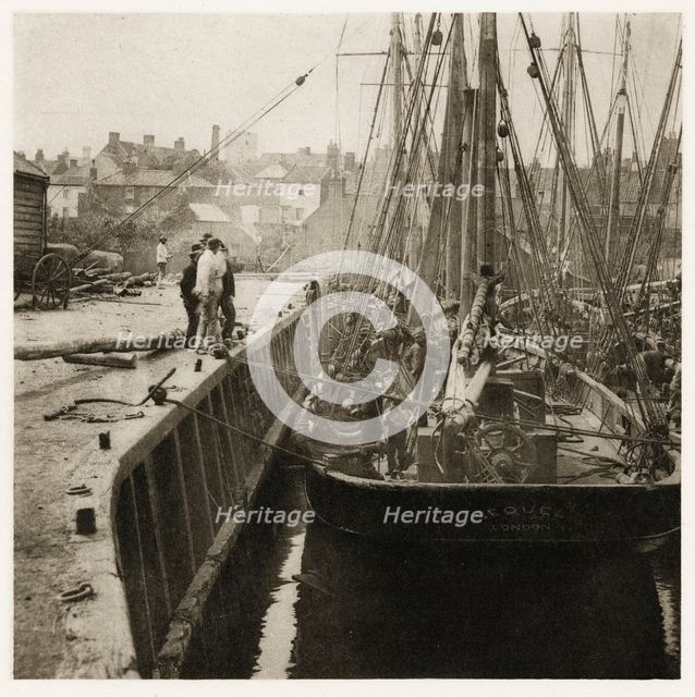 In Dock, 1887. Creators: Peter Henry Emerson, Alfred Dawson.