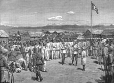 "In Darkest Africa" - Illustrations from Mr Stanley's Great Book, Stanley at Kavalli, 1890. Creator: Unknown