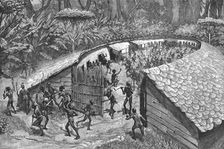 "In Darkest Africa" - Illustrations from Mr Stanley's Great Book, Iyugu: A Call to Arms, 1890. Creator: Unknown
