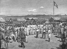 "In Darkest Africa" - Illustrations from Mr Stanley's Great Book, Stanley at Kavalli, 1890. Creator: Unknown