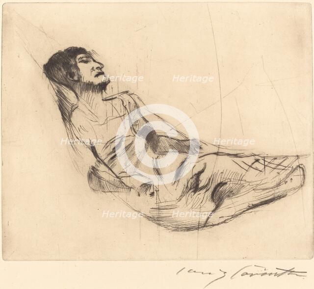 In der hängematte II (In the Hammock II), 1920. Creator: Lovis Corinth.