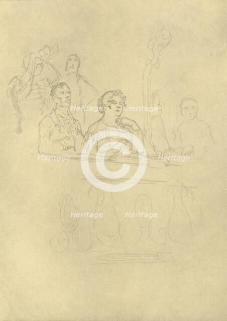 'In der Loge', mid-late 19th century, (c1924).  Creator: Carl Spitzweg.