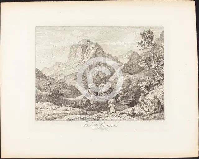In der Ramsau bei Salzburg (In the Ramsau near Salzburg), 1830. Creator: Ludwig Richter.
