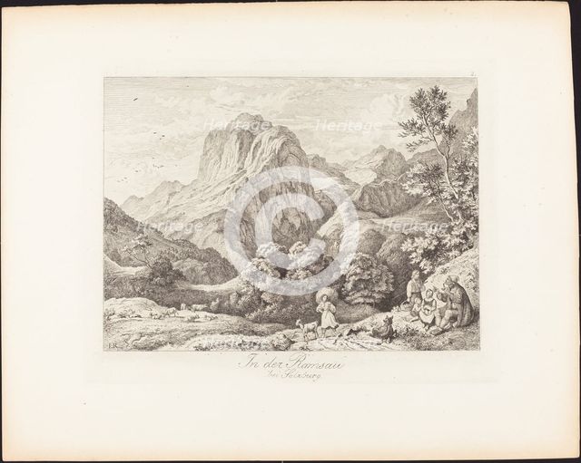 In der Ramsau bei Salzburg (In the Ramsau near Salzburg), 1830. Creator: Ludwig Richter.