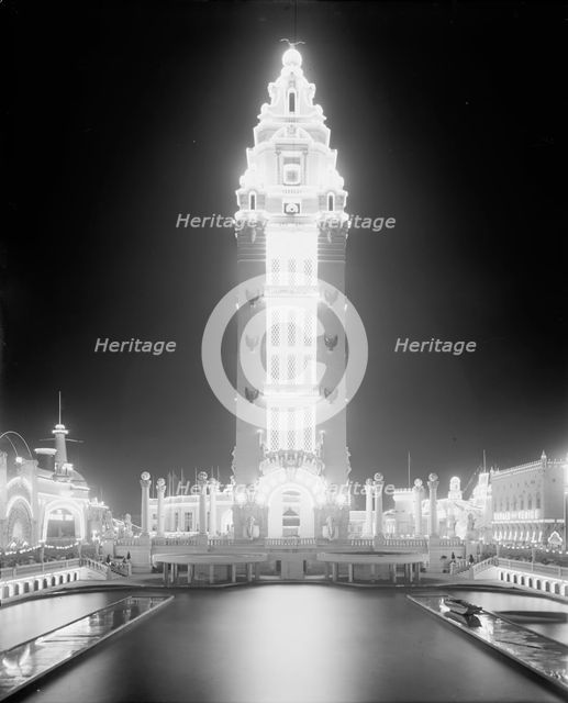 In Dreamland at night, Coney Island, N.Y., c1905. Creator: Unknown.