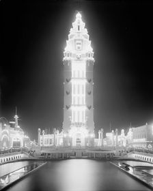 In Dreamland at night, Coney Island, N.Y., c1905. Creator: Unknown