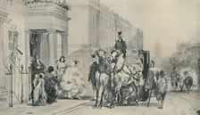 In Eaton Square, 1850 (1920). Artist: Eugene Louis Lami
