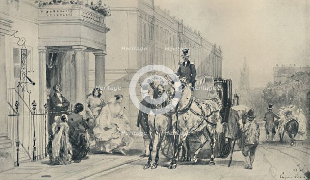 'In Eaton Square, 1850', (1920). Artist: Eugene Louis Lami.